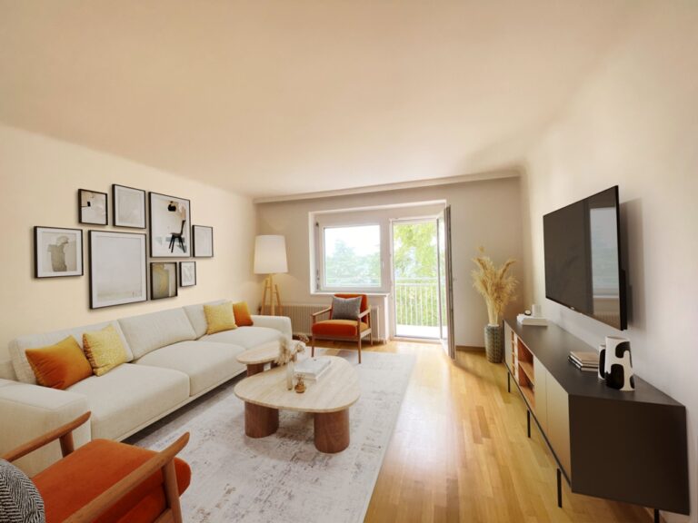 Ruhige 3-Zimmer-Wohnung mit Balkon u. Fernblick